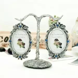 등나무 블루 사진액자거실 소형 아기 앤틱 예쁜소품 인테리어수납 탁상용 미니 예쁜 이쁜 용품 책상 심플