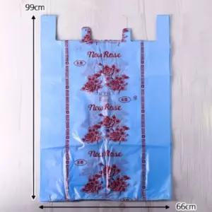 SSZ 대형 손잡이 이불 의류 비닐봉투 66X99CM 파란색 50장 매장 큰물건 배달 마트