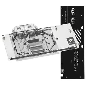 Asrock Radeon RX 9070 XT 타이치 16GB OC용 바로우 GPU 워터 블록 풀 커버 워터블랙에는 고부하 게임용