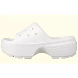 [크록스]여성 스톰프 통굽 키높이 슬라이드 슬리퍼 샌들 블랙 209346-0wv 730280