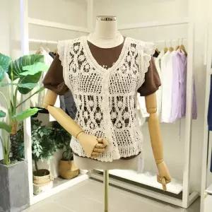 [대구백화점] [오픈클로젯]프릴소매뜨게베스트 (DO266VT782)