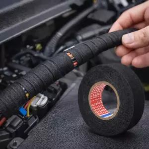자동차 배선 흡음테이프 25mm 부직포 하네스 잡소리 방지 배선정리 12m