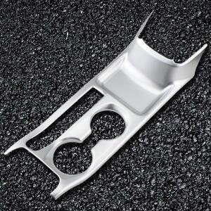 닛산 차기 20172023 매트 슬리버 스테인레스 스틸 장식  자동차 차량용 호환 물잔 홀더 스티커 커버 카바