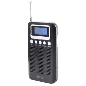 휴대용 소형 FM AM 라디오 액정 건전지 알람 시계 등산 트로트