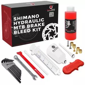 시마노 브레이크용 블리드존 브레이크 블리드 키트 120ml 미네랄 오일과 프로 주사기가 포함된 바이시클