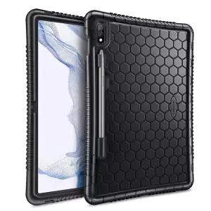 Fintie 삼성 호환 갤럭시 탭 S8/탭 S7 11x2.54cm(모델 SM-X700/X706/T870/T875/T878)용 실리콘 케이스 [S