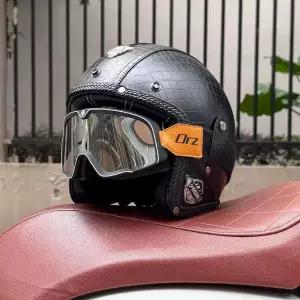 고글 바이크 세트 반모 오토바이헬멧 독일군 클래식 야외