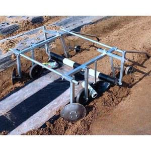 비닐 멀칭기 피복기 관리기 조절 흙덮기 가능 텃밭 밭갈이 인력 손수레