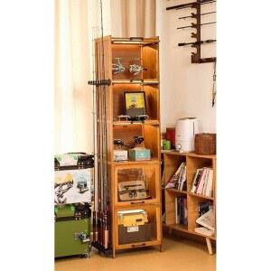 받침대 홀더 매장용 낚시 자동차 선반대 선상 거치대 원목 보관 낚싯대 A형 지지대