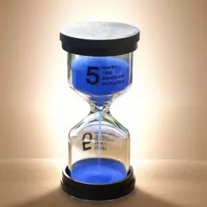감각적인 블랙 뚜껑 모래 시계 시간관리 탁상 소품 원목모래시계