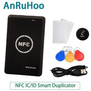 RFID 이중 주파수 복사기 NFC 스마트 호환 칩 카드 암호화 리더 13.56Mhz 키 125Khz 토큰 작가 복제 프로그