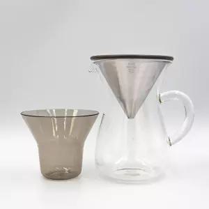 킨토 드리퍼 슬로우 커피 카라페세트 300ml,600ml 스테인리스필터 핸드드립 홈카페세트