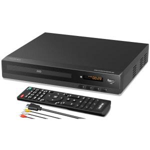 TV u2013 1080p 업스케일링 USB 포트 DVD /CD /MP3 멀티 포맷 재생 울트라 컴팩트 미니 디자인을 위한 FlexaPlay 지역 없는 HDMI 플레이어 /RCA 케이블 리모컨 포함