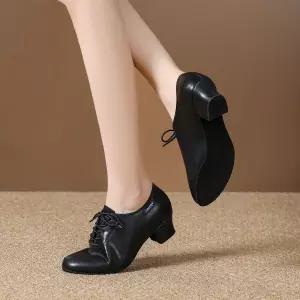 알롱제 A5 라인댄스화 발편한 댄스구두 가죽 라틴 스포츠댄스화