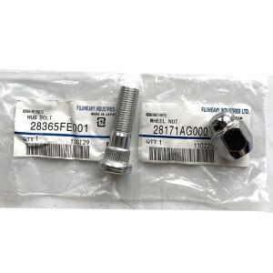 NBJKATO 브랜드의 새로운 정품 휠 허브 볼트 스터드 너트 28171AG000,28365FE001 스바루 포레스터 임프레자