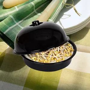 (힘찬)콩나물 재배기 원형 블랙 키우기 시루 식물 새싹