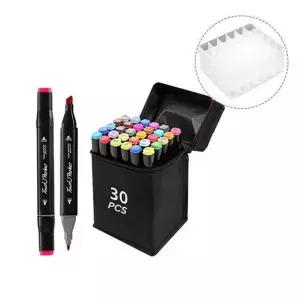 트윈 터치 마카펜 트윈마카 30색 천케이스 + 펜홀더