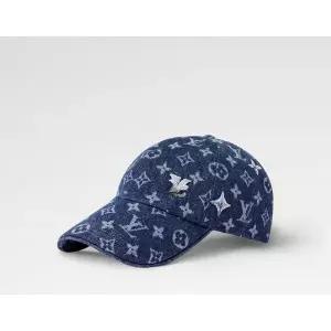 [LOUIS VUITTON]루이비통 남성 모노그램 플라워 데님 캡 모자 사이즈 M 153973647