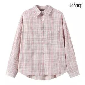 [르샵]데일리 체크 카라 루즈핏 긴팔 셔츠 (DQ1BA017A)