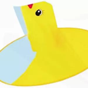 오리캐릭터 어린이우비 모자일체형 초경량방수 키즈비옷 등하원