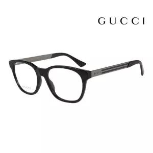 명품 안경테 GG0690O 001 스퀘어 뿔테 여자 남자 안경