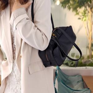 1층 소가죽 볼링백 대호환용량 통근호환용 토트백 여성호환용 싱글 숄더 패셔너블 천연 베개 가방