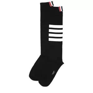 [톰브라운] 스트라이프 삼선탭 롱삭스 블랙 FAS026B 01690 001 154025684