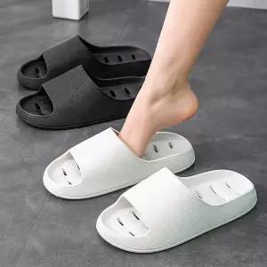 욕실화 물빠짐 EVA 미끄럼방지 논슬립 화이트 블랙 실내화 거실화