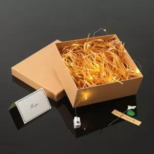 설렘 조명 선물상자 쇼핑백세트 20x18cm 크라프트 릴리