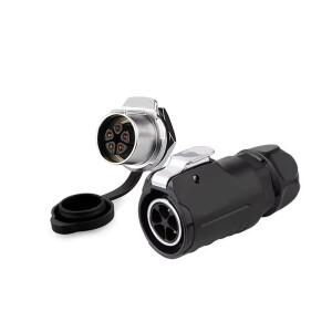 방수 전원 항공  도킹 플러그 커넥터 20MM 5A-20A IP65 2-3-4-5-7-9-12-14 코어 LP-20-C02PE-01 001A