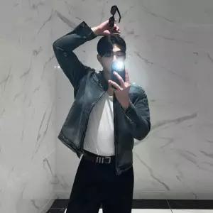 남성용 청 빈티지 가을 청자켓 워싱 숏 재킷 루즈핏 탑 시크 코트 원픽3