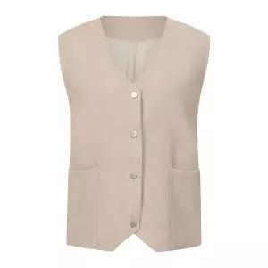 [하프클럽/예쎄]싱글 브레스크 브이넥 베스트(S6SVT007A)