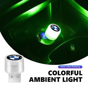 자동차 USB LED 분위기 조명 휴대용 앰비언트 라이트 BMW M 스포츠 M2 M3 M4 M5 M6 E46 E90 E60 F10 F20 E8