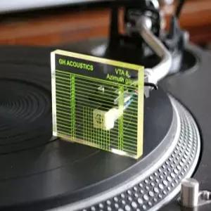 턴테이블 카트리지 Tonearm VTA 밸런스 측정 방위각 수평 조정 눈금자 도구 LP 비닐 레코드 플레이어
