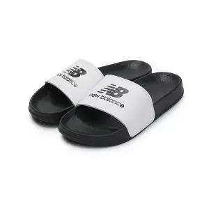 [뉴발란스] 50 슬라이드 스포츠 샌들 D 슬리퍼 화이트블랙 SUF050W2-D