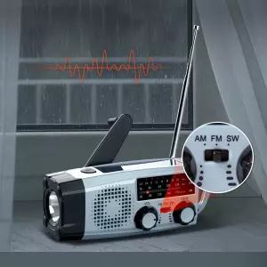 [에디토] 크랭크라디오 소형 재난 라디오 스타 효도 단파 다용도 미니 서바이복스