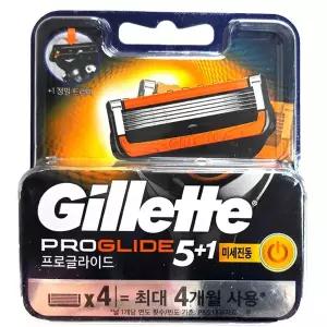 [질레트] 프로글라이드 파워 면도날 4입
