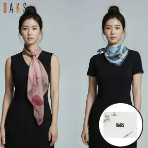 [백화점출고] 닥스 스카프 여자 실크 미니 사각 하늘하늘 명품 고급 머플러 선물포장