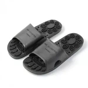 욕실화 물빠짐 지압 265-270mm 2켤레 블랙