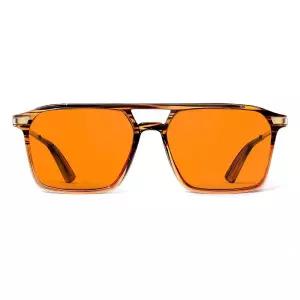 Goiteia 100% 오렌지 블루 라이트 차단 안경 - 앰버 틴트 게이밍 안경, 더 나은 수면/눈의 피로/빛 민감성,