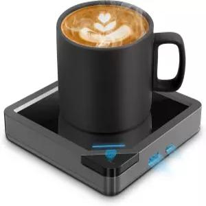 커피 머그 워머 컵 책상용 캔들 플레이트 스마트 가열 머그잔 차 우유 핫 초콜릿 음료용 USB 충전기 왁스