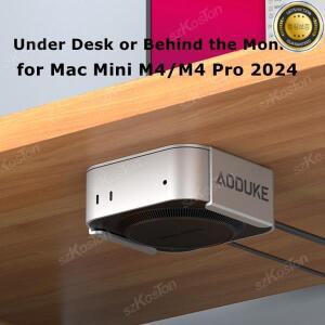 Mac Mini M4 용 데스크 마운트 스탠드 컴퓨터 벽 및 VESA 모니터 후방카메라 금속 브래킷 Pro PC 액세서리