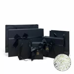 블랙 선물 포장 상자 종이 가방 세트 소중 사이즈 남성용 답례품 패키지 박스