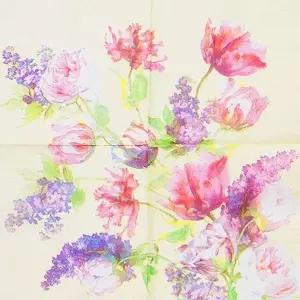 CS 002 냅킨 라벤더수체화 (200장 묶음) 냅킨홀더 냅킨케이스 냅킨통