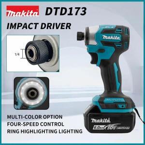 마키타 DTD173 3600RPM 무선 임팩트 드라이버 180N. M 고속 임팩트 스크루드라이버 다기능 목재 드릴링 네