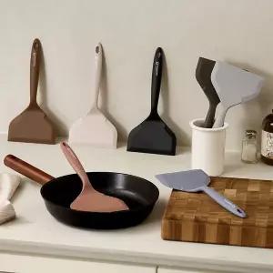 [바겐슈타이거] 실리콘 와이드 뒤집개 계란말이 대형 스패츌러 7color