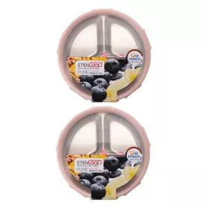 스텐락 국산 스텐밀폐용기 나눔용기 퓨어 멀티원형 3호 600ml 2P세트