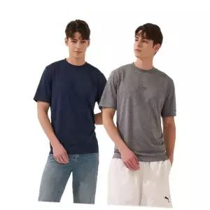 [푸마][시크릿 특가] [1+1] [푸마] 백메쉬 로고 반팔티셔츠 (그레이+네이비) 712615