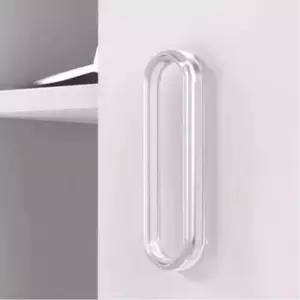 무타공 샷시손잡이 접착식 투명 2개입 보조핸들