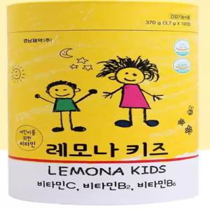 경남제약 어린이를 위한 비타민 레모나 키즈 츄어블 정 비타민C 비타민B 아이간식